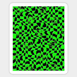 Trippy Shamrock Saint Patricks Day Celebration Sticker